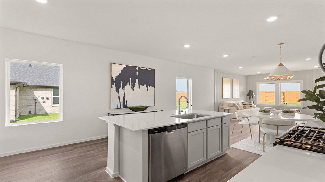 Furnished interior view inside a new home in Cypress Green, Tomball (Image 6).