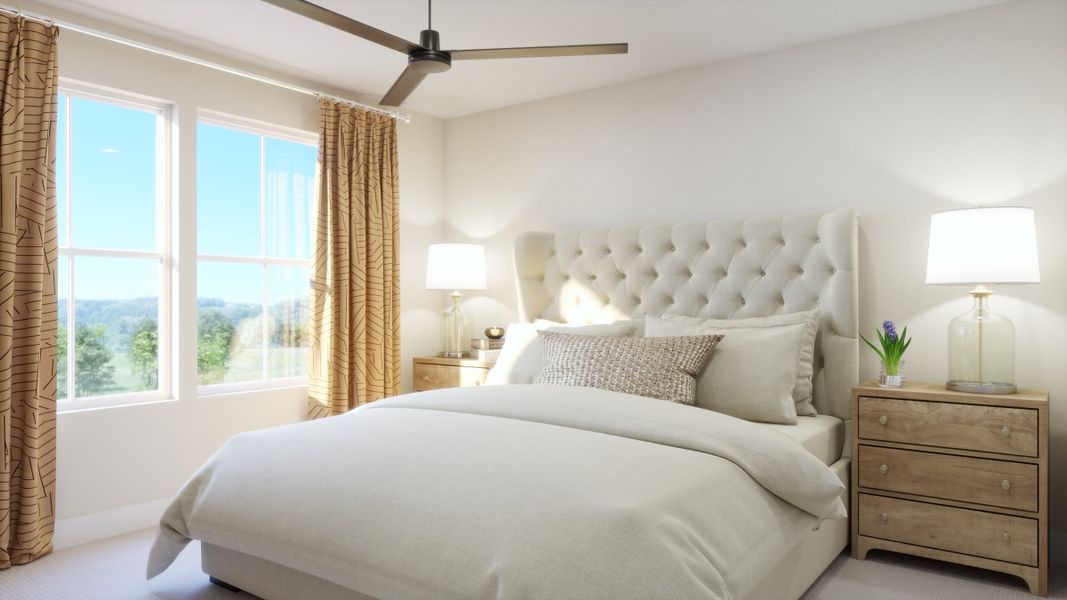 Representative furnished interior of a home built from the 2001 by Risewell Homes in Harvest Crossing, Aurora (Image 9).
