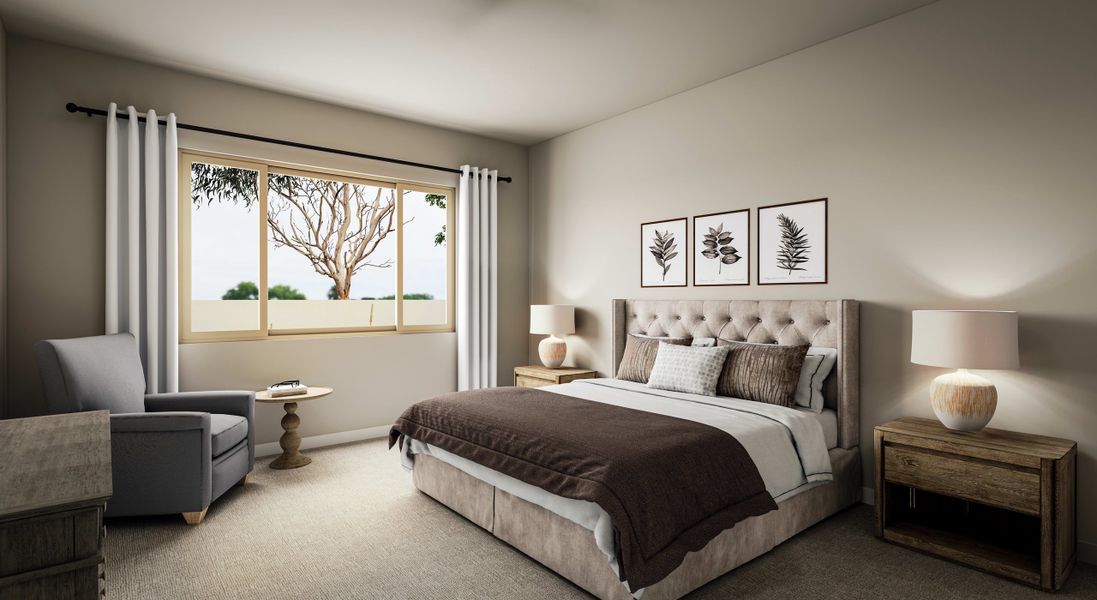 Representative furnished interior of a home built from the Dahlia Plan 5006 by Tri Pointe Homes in Soleo, San Tan Valley (Image 9).