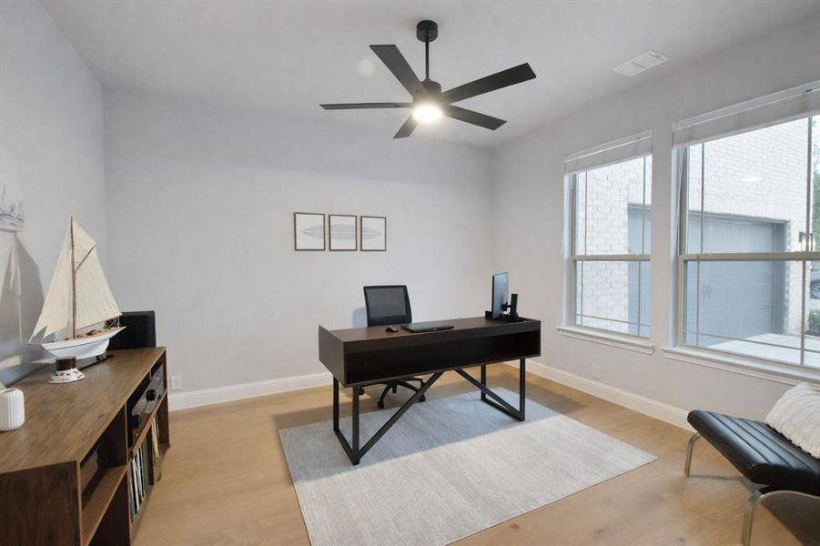 Furnished interior view inside a new home in Abe's Landing, Granbury (Image 34).