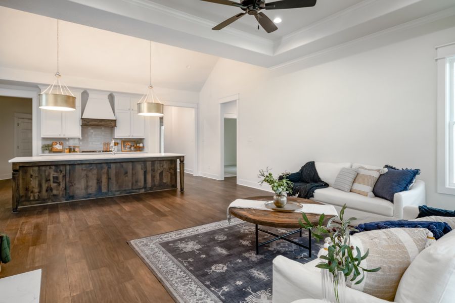 Furnished interior view inside a new home in Greens Prairie Reserve, College Station (Image 35). Furnished interior view inside a new home in Greens Prairie Reserve, College Station (Image 35).