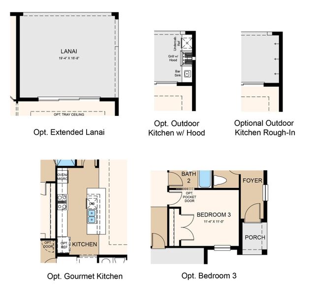 2D floor plan layout of this home in Coasterra Community Group Page, Palmetto, FL (Image 3).