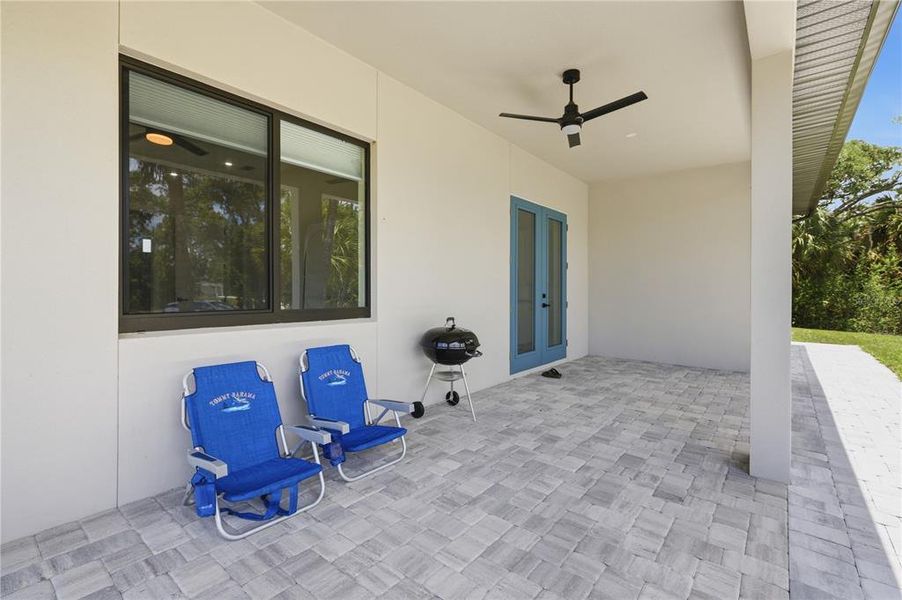 Exterior details and patio area of a home in , North Port (Image 31).