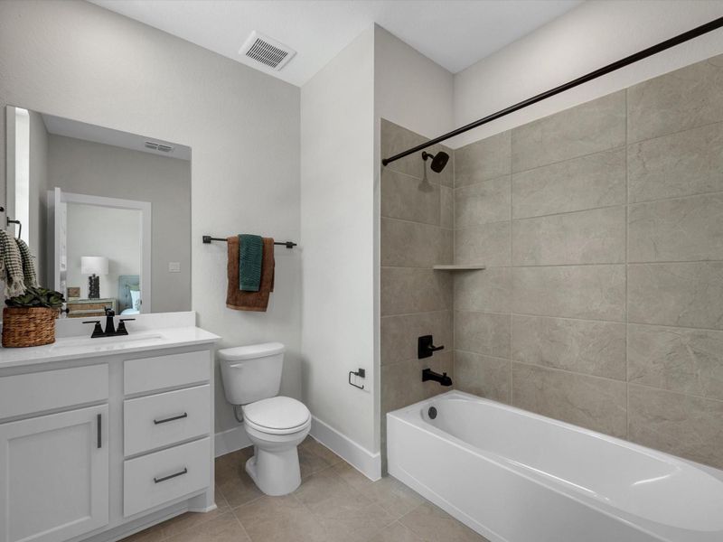 Furnished interior view inside a new home in Dunham Pointe, Cypress (Image 9).