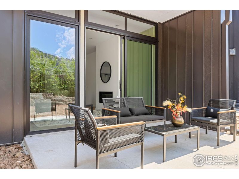 Exterior details and patio area of a home in , Boulder (Image 26).
