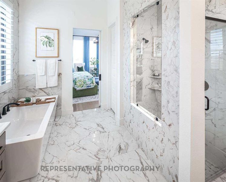 Furnished interior view inside a new home in Sandbrock Ranch, Aubrey (Image 16).