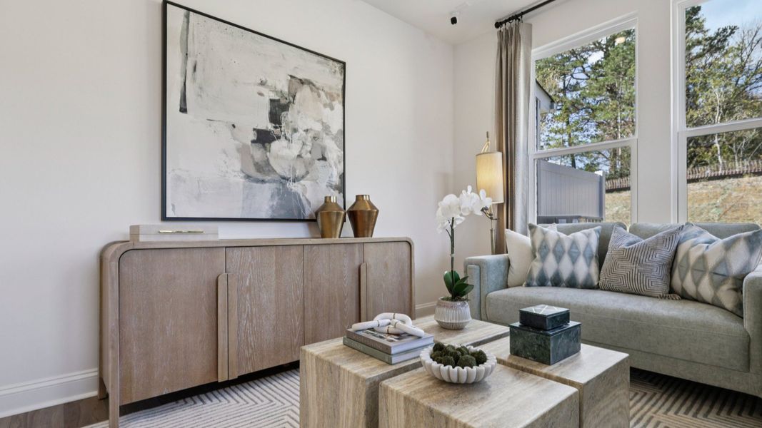 The Litchfield Plan by DBR Homes in Charlotte, NC   -  Living Area