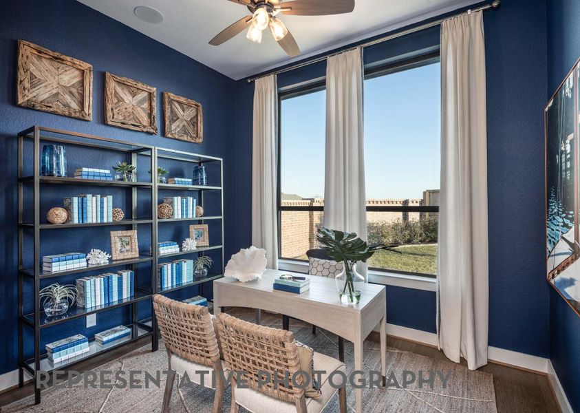Furnished interior view inside a new home in 6 Creeks at Waterridge, Kyle (Image 10). Furnished interior view inside a new home in 6 Creeks at Waterridge, Kyle (Image 10).