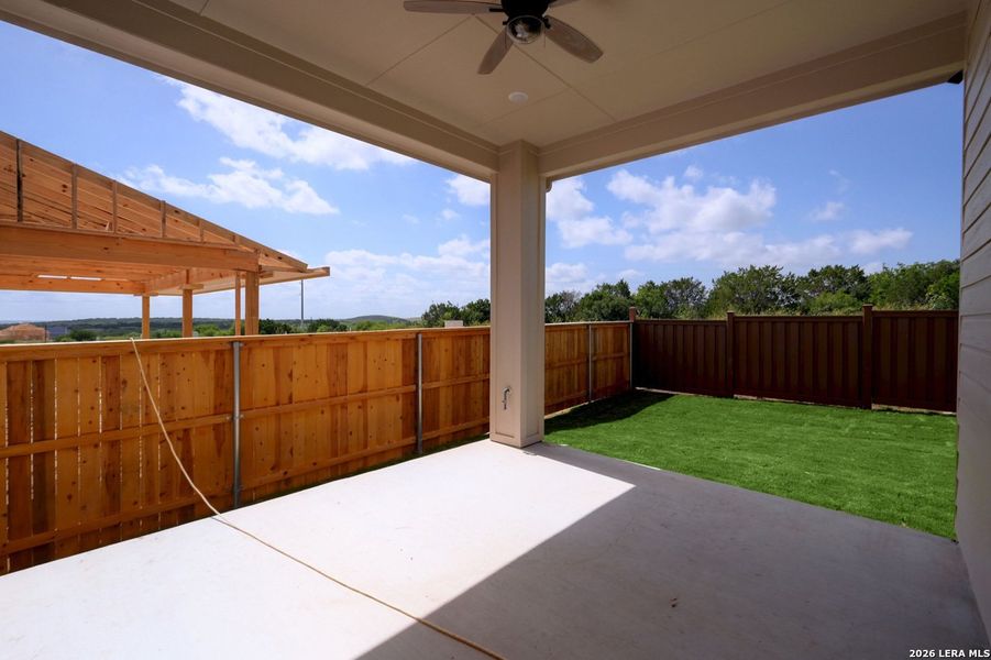 Exterior details and patio area of a home in Mayfair, New Braunfels (Image 18). Exterior details and patio area of a home in Mayfair, New Braunfels (Image 18).