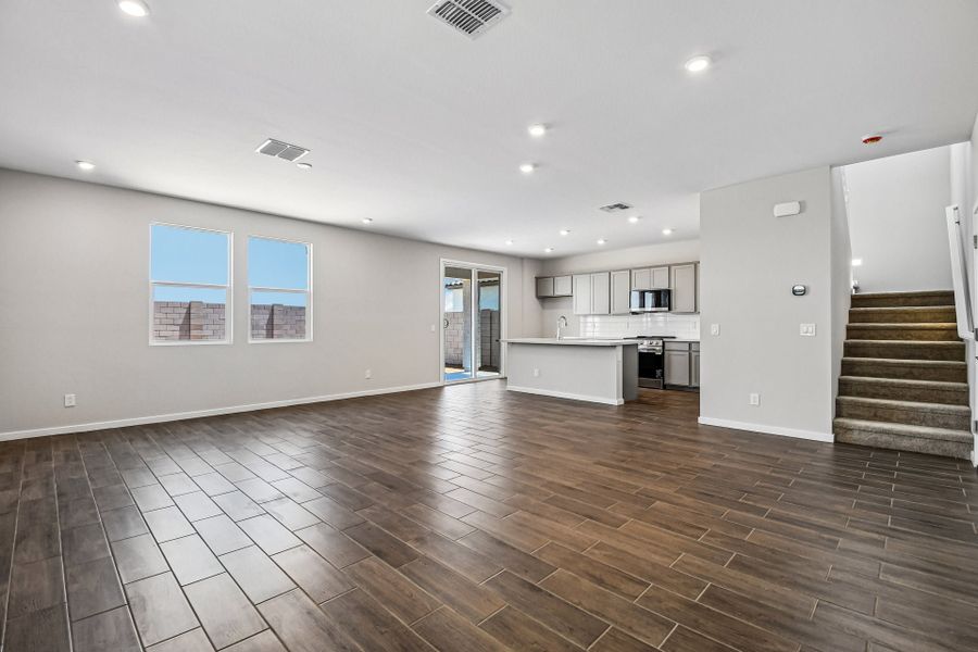 A large empty room with white walls. A large empty room with white walls.