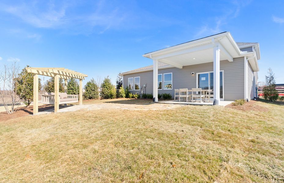 Exterior details and patio area of a home in Highlands of Carter's Station, Columbia (Image 4).