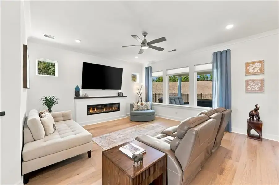 Furnished interior view inside a new home in The Retreat at Sterling on the Lake 48', Flowery Branch (Image 8).