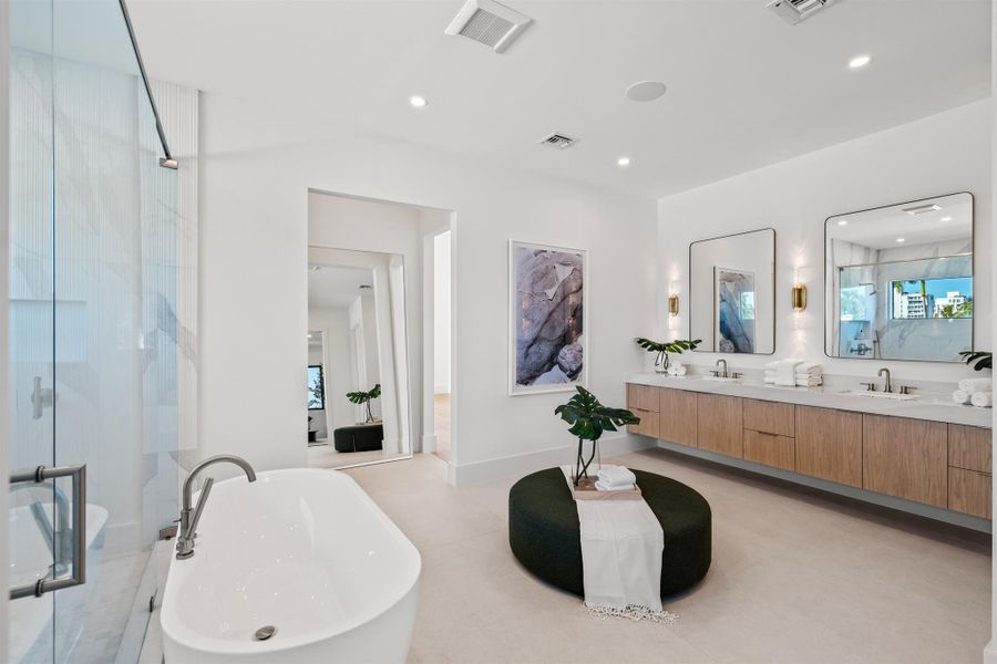 Furnished interior view inside a new home in , Delray Beach (Image 36).