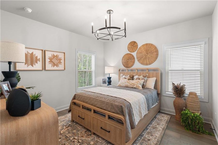 Furnished interior view inside a new home in Palisades, Cumming (Image 21).