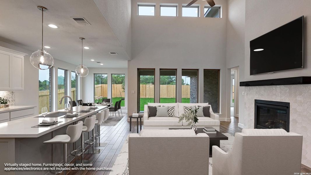 Furnished interior view inside a new home in Haby Hill, San Antonio (Image 12).