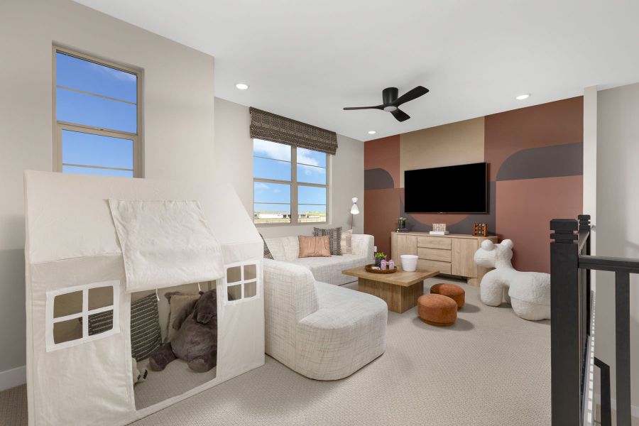 Representative furnished interior of a home built from the Lagoon by Mattamy Homes in White Tank Vistas, Waddell (Image 16). Representative furnished interior of a home built from the Lagoon by Mattamy Homes in White Tank Vistas, Waddell (Image 16).