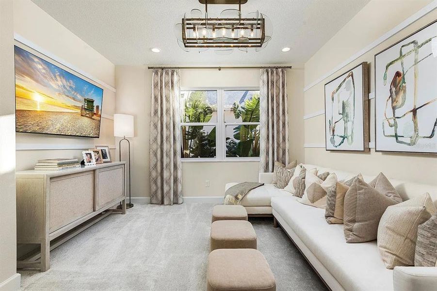 Furnished interior view inside a new home in Valencia Ridge, Wesley Chapel (Image 9).