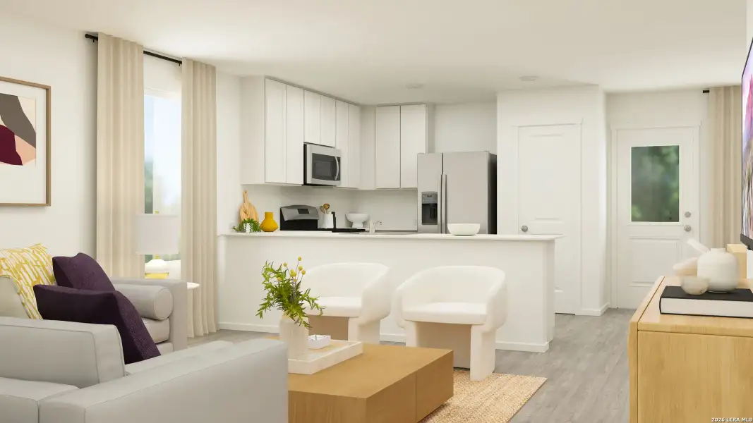 Furnished interior view inside a new home in Guadalupe Heights, Seguin (Image 13).