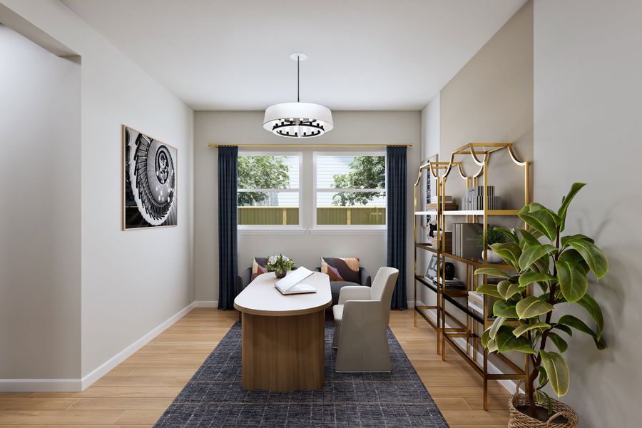 Representative furnished interior of a home built from the The Cassie by David Weekley Homes in Lanier Landing - Retreat Collection, Gainesville (Image 5).