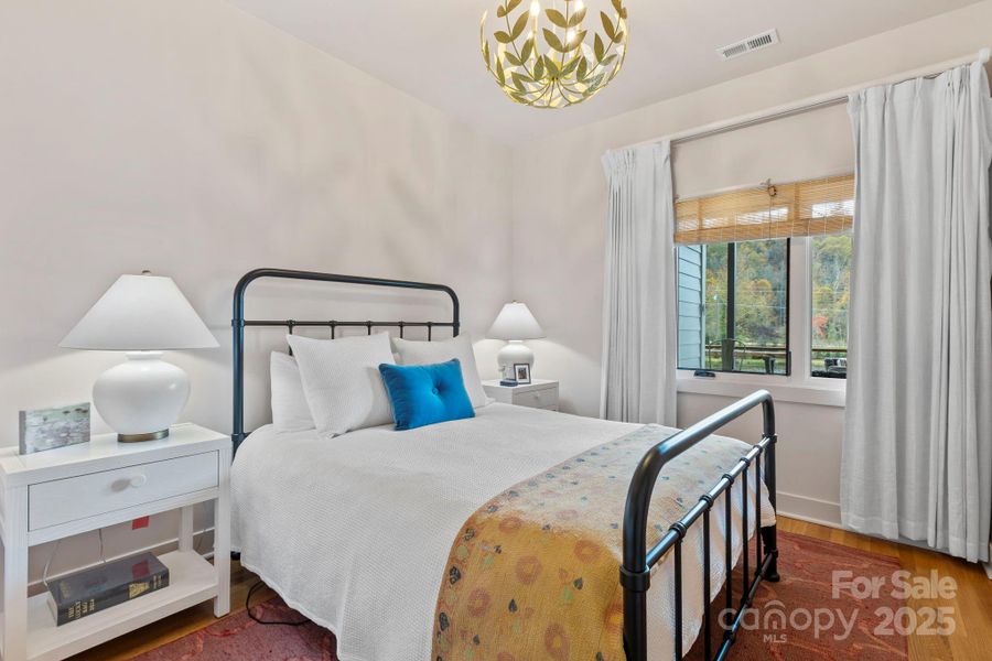 Second Bedroom Overlooking Front Deck and Pond