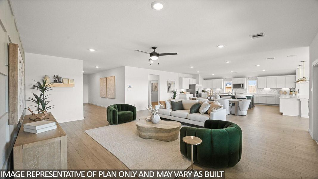 Furnished interior view inside a new home in Riverside Estates, Baytown (Image 15).