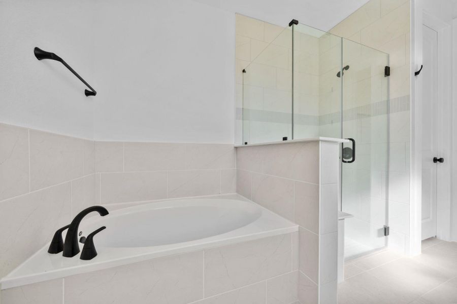 Garden Tub & Walk-in Shower in Primary Bath