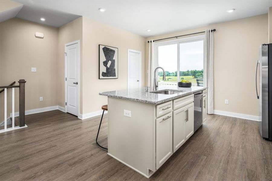 Representative furnished interior of a home built from the Bruckner Quick Move In by Ryan Homes in Stowe Branch Townhomes, Charlotte (Image 10). Representative furnished interior of a home built from the Bruckner Quick Move In by Ryan Homes in Stowe Branch Townhomes, Charlotte (Image 10).