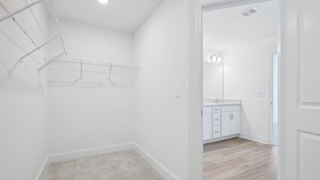 Representative furnished interior of a home built from the Bordeaux by DRB Homes in Sidney Creek Single Family, Zebulon (Image 15).
