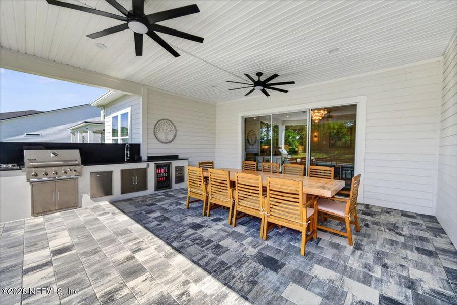Exterior details and patio area of a home in , St. Johns (Image 29).