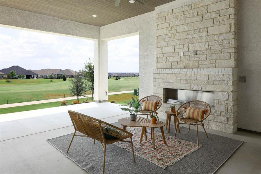 Furnished interior view inside a new home in Robson Ranch Texas, Denton (Image 14). Furnished interior view inside a new home in Robson Ranch Texas, Denton (Image 14).