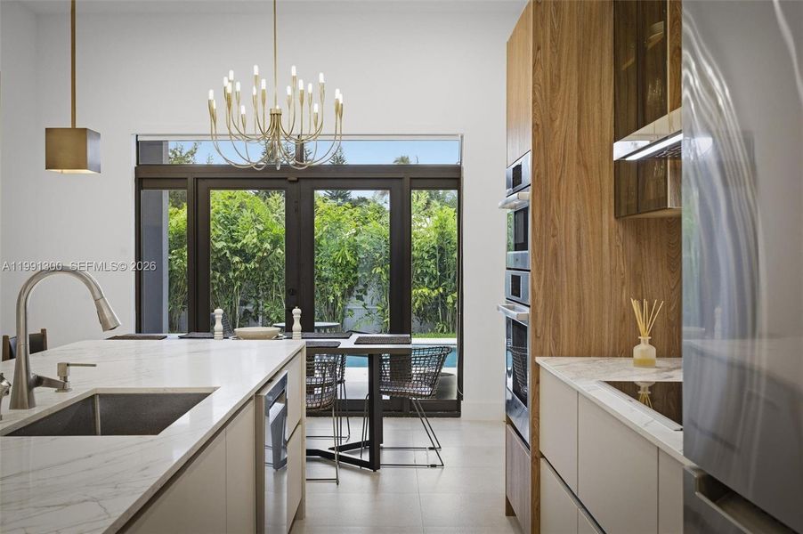 Furnished interior view inside a new home in , Miami (Image 9).