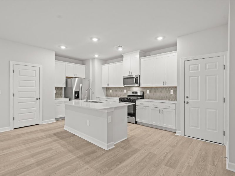 Furnished interior view inside a new home in Village at White Pine, Pendleton (Image 5).