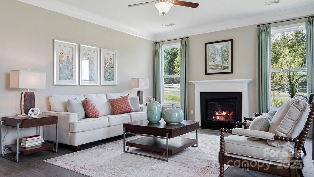 Furnished interior view inside a new home in Oak Grove Hill, Huntersville (Image 1). Furnished interior view inside a new home in Oak Grove Hill, Huntersville (Image 1).