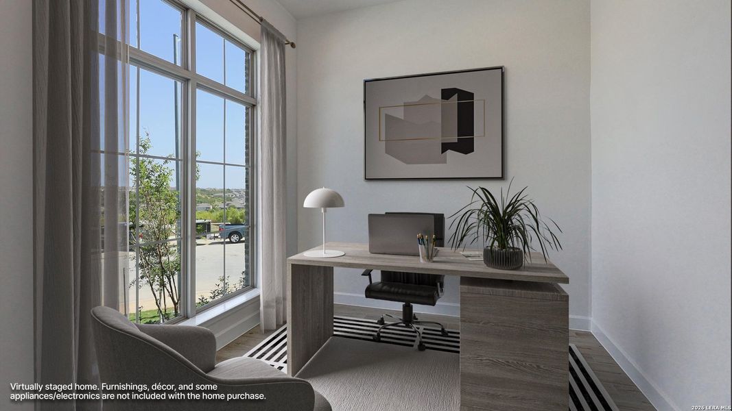 Furnished interior view inside a new home in Ladera, San Antonio (Image 15).