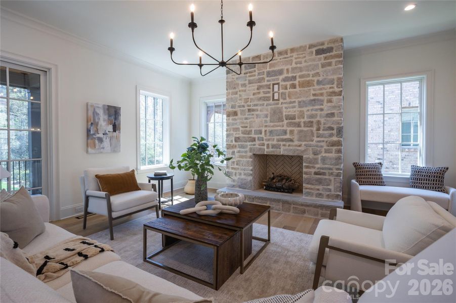 Furnished interior view inside a new home in , Charlotte (Image 30).