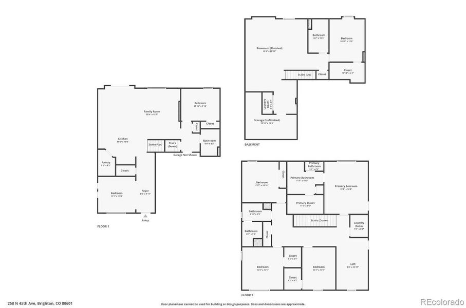 2D floor plan layout of this home in Brighton Crossing, Brighton, CO (Image 4).