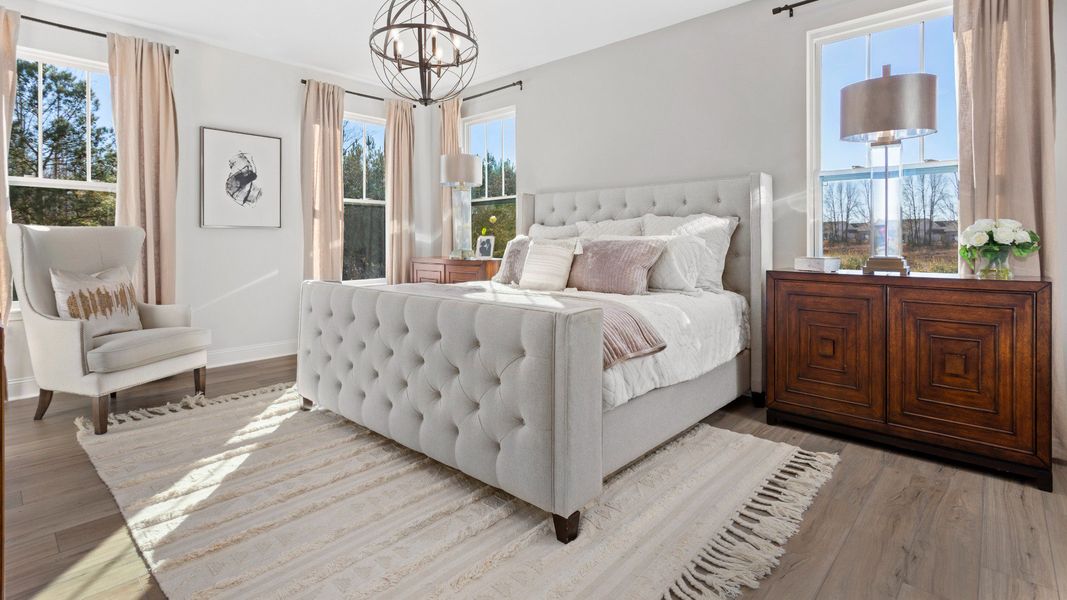 Furnished interior view inside a new home in The Farm at Neill's Creek, Lillington (Image 8). Furnished interior view inside a new home in The Farm at Neill's Creek, Lillington (Image 8).