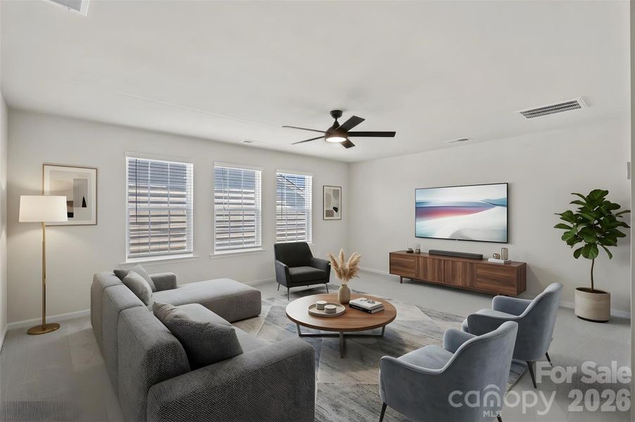 Bonus room- virtually staged