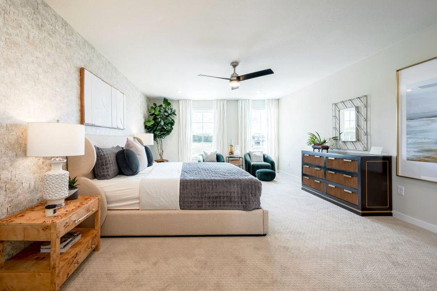Representative furnished interior of a home built from the Yosemite by Fischer Homes in Twin Lakes, Hoschton (Image 31).