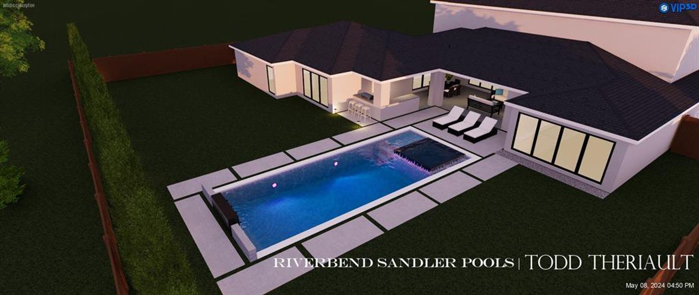 Exterior rendering of this home design in , Dallas, TX (Image 3).
