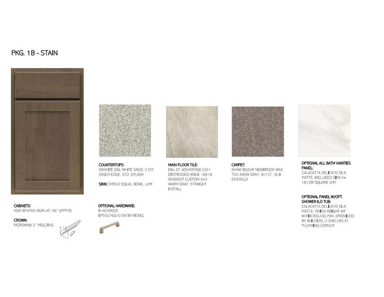 Sample of building materials used in homes in Wildflower at Blossom Rock, Apache Junction (Image 17).