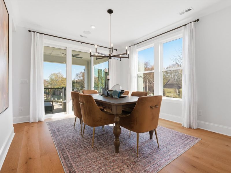 Furnished interior view inside a new home in Ross Farms, Charlotte (Image 8).