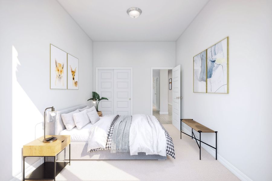 Furnished interior view inside a new home in Woodson’s Reserve, Spring (Image 11).