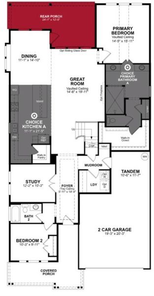 2D floor plan layout of this home in Ellwood, Iowa Colony, TX (Image 3).