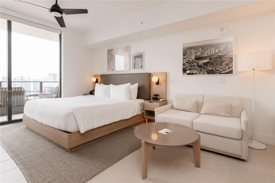 Furnished interior view inside a new home in Gale Hotel & Residences Miami (former Natiivo), Miami (Image 5).