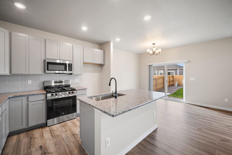 Furnished interior view inside a new home in The Glen, Colorado Springs (Image 6). Furnished interior view inside a new home in The Glen, Colorado Springs (Image 6).