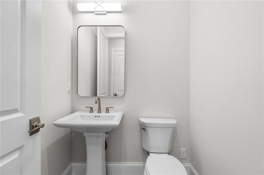 Furnished interior view inside a new home in Waterside Single Family, Peachtree Corners (Image 34). Furnished interior view inside a new home in Waterside Single Family, Peachtree Corners (Image 34).