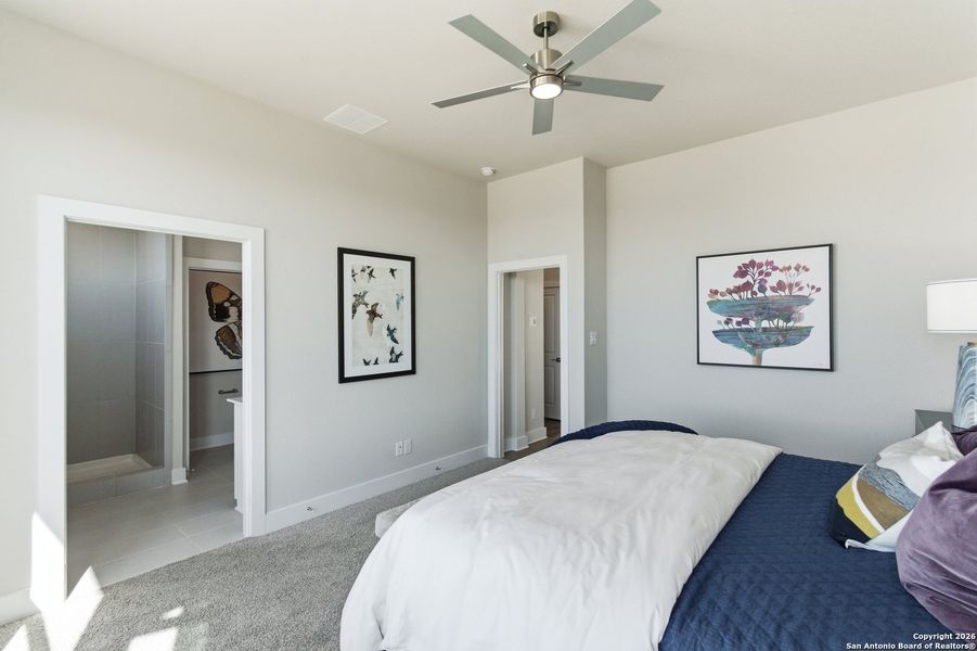 Furnished interior view inside a new home in Rose Hill, San Antonio (Image 11).
