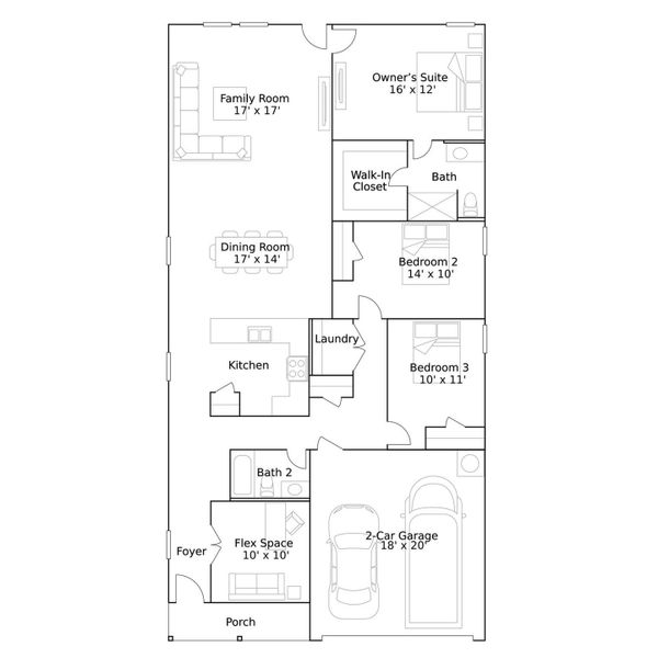 2D floor plan layout of this home in Grand Magnolia, Magnolia, TX (Image 2). 2D floor plan layout of this home in Grand Magnolia, Magnolia, TX (Image 2).