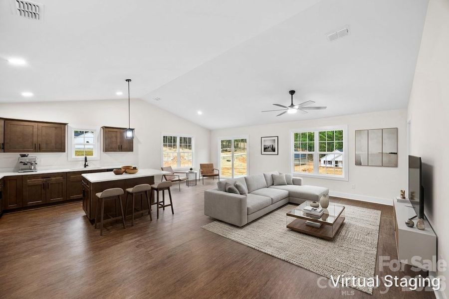 Furnished interior view inside a new home in , Albemarle (Image 5).